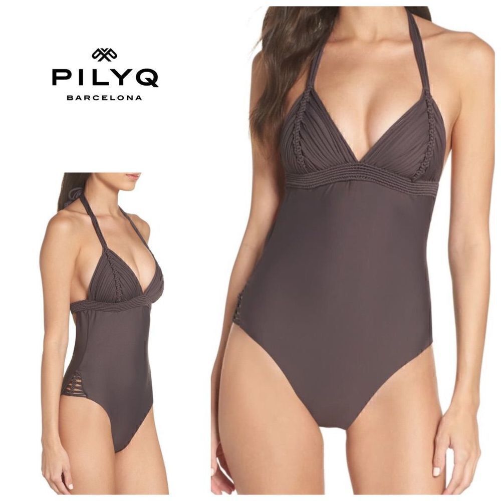 New. PilyQ macramé one piece. Normally $149
